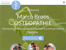 Tablet Screenshot of broos-osteopathie.nl
